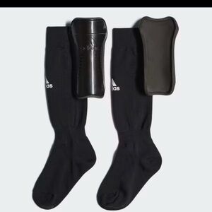 adidas youth small Black Athletic Socks with Shin Guards